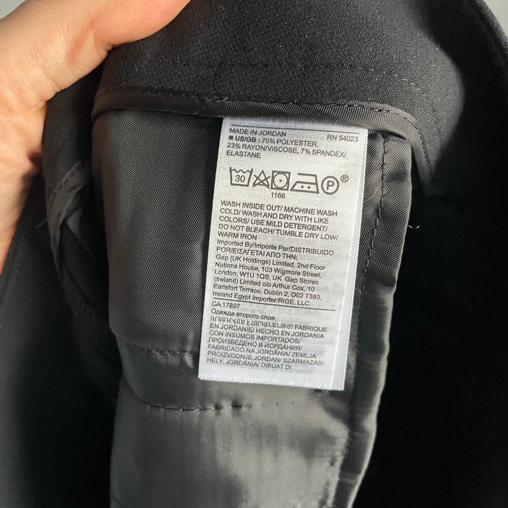 Banana Republic Black Trousers Minimalist Neutral Work Career Office size 0 - Picture 6 of 9